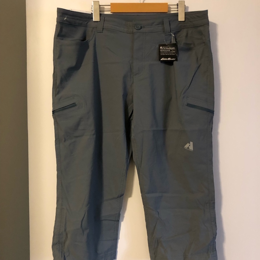 Eddie Bauer Men's Gray Cargo Pants